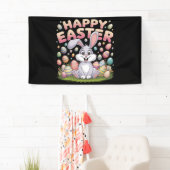 Happy Osterfest 2025 Eier Bunny Niedlich Rabbit Banner (Insitu)