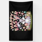 Happy Osterfest 2025 Eier Bunny Niedlich Rabbit Banner (Vertikal)