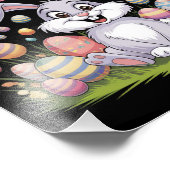Happy Osterfest 2025 Eier Bunny Niedlich Rabbit Fotodruck (Ecke)