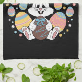 Happy Osterfest 2025 Eier Bunny Niedlich Rabbit Geschirrtuch (Gefaltet)
