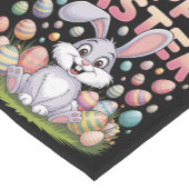 Happy Osterfest 2025 Eier Bunny Niedlich Rabbit Kurzer Tischläufer (Ecke)