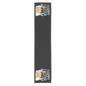 Happy Osterfest 2025 Eier Bunny Niedlich Rabbit Kurzer Tischläufer (Vorderseite)