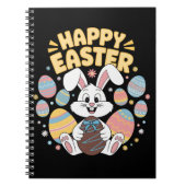 Happy Osterfest 2025 Eier Bunny Niedlich Rabbit Notizblock (Vorderseite)