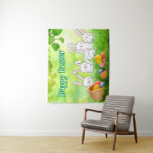 Happy Osterfest Bunny Ostereier Osterhase Wandteppich (Beispiel)