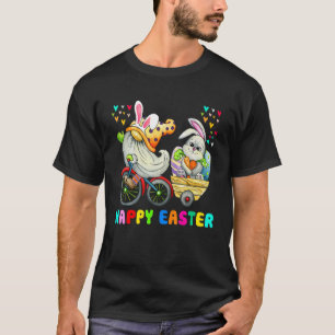 Happy Osterfest Niedlich Ostern Bunny Gnome Reiten T-Shirt