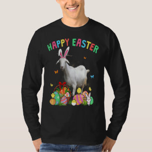 Happy Osterfest Niedliche Bunny Goat mit Ostereier T-Shirt