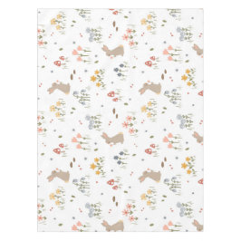 Happy Osterfest Sonnige Wildblumen Niedlich Kids U Tischdecke