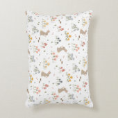 Happy Osterfest Sonnige Wildblumen Niedlich Kinder Dekokissen (Vorderseite(Vertikal))