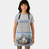 Happy Osterkaninchen Bunny Eggs Name Personalize. Schürze (Insitu)