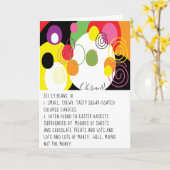 Happy Osterkarte/Personalisieren von Geleebohnen,  Karte (Gelbe Blume)