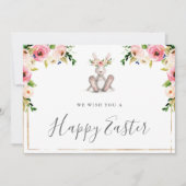 Happy Osterkarten mit blühender Sonne Einladung (Vorderseite)