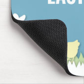 Happy Osterküken und Ei in der Natur Mousepad (Ecke)