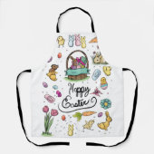 Happy Osterkunst Schürze (Vorderseite)