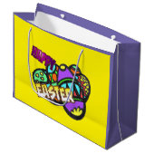 Happy Osterkust. Geschenktüte (Vorderseite Schrägansicht)