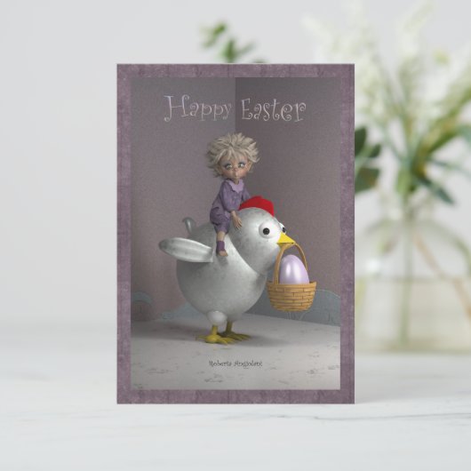 Happy - Ostermetall Ankündigung (Stehend Vorderseite)