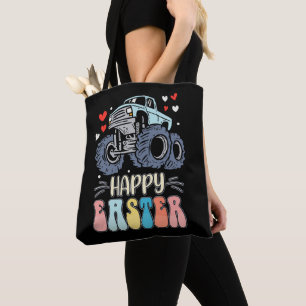 Happy Ostermonster Truck Bunny Rabbit Eggs Tasche
