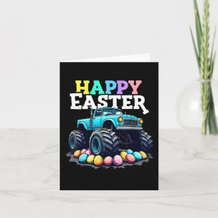 Happy Ostermonster Truck Funny Egg Hunt Kleinkind Karte