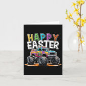 Happy Ostermonster Truck Ostereier Jäger Karte (Gelbe Blume)