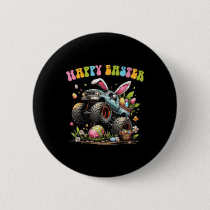 Happy Ostermonster Truck Ostereier Kleinkind für Button
