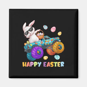 Happy Ostermonster Truck Ostereier Kleinkind Kind  Magnet