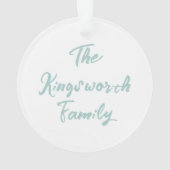 Happy Osterpastel Ostern Bunny Egg Aquarell Ornament (Rückseite)