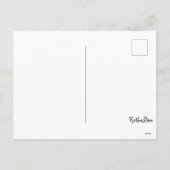 Happy Osterprint mit niedlichen Ostereiern Feiertagspostkarte (Rückseite)