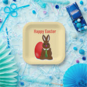 Happy Osterschokoladenhase Pappteller (Party)