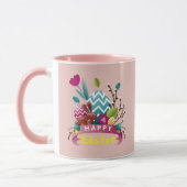 Happy Ostersonne, Eierdesign Tasse (Links)