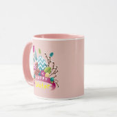 Happy Ostersonne, Eierdesign Tasse (Vorderseite Links)