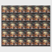 Happy Ostersonne mit Ostereiern Geschenkpapier (Flach)