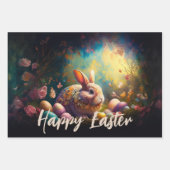 Happy Ostersonne mit Ostereiern Geschenkpapier Set (Vorderseite 2)