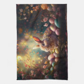 Happy Ostersonne mit Ostereiern Geschirrtuch (Vertikal)