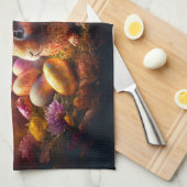 Happy Ostersonne mit Ostereiern Geschirrtuch (Viertel Falte)