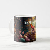 Happy Ostersonne mit Ostereiern Kaffeetasse (Vorderseite Links)
