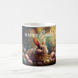 Happy Ostersonne mit Ostereiern Kaffeetasse