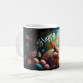Happy Ostersonne mit Ostereiern Kaffeetasse (Vorderseite Links)
