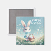 Happy Ostersonne mit Ostereiern Magnet (Vorderseite/Rückseite)