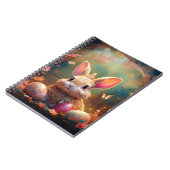 Happy Ostersonne mit Ostereiern Notizblock (Linke Seite)