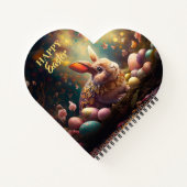 Happy Ostersonne mit Ostereiern Notizblock (Rückseite)