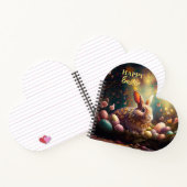 Happy Ostersonne mit Ostereiern Notizblock (Innenseite)