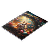 Happy Ostersonne mit Ostereiern Notizblock (Linke Seite)