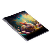 Happy Ostersonne mit Ostereiern Notizblock (Rechte Seite)