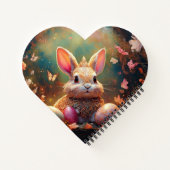 Happy Ostersonne mit Ostereiern Notizblock (Rückseite)