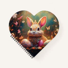 Happy Ostersonne mit Ostereiern Notizblock