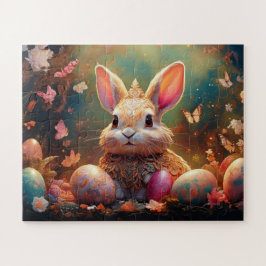 Happy Ostersonne mit Ostereiern Puzzle