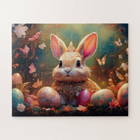 Happy Ostersonne mit Ostereiern Puzzle (Horizontal)