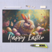 Happy Ostersonne mit Ostereiern Seidenpapier (Handwerk)