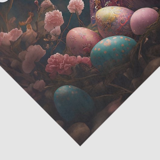 Happy Ostersonne mit Ostereiern Seidenpapier (Detail)