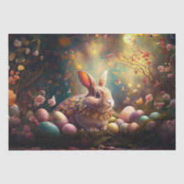 Happy Ostersonne mit Ostereiern Seidenpapier