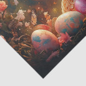 Happy Ostersonne mit Ostereiern Seidenpapier (Detail)